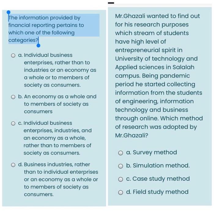 Financial information that depicts the economic substance of business activities