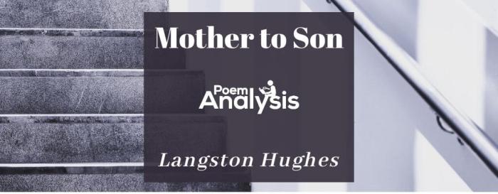 Figurative language in mother to son by langston hughes