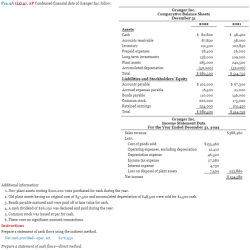 Condensed solved flows cash